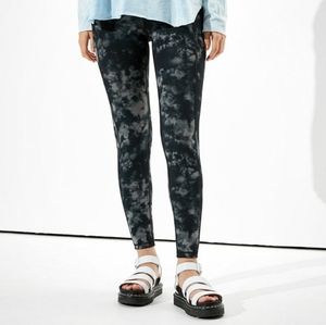 AE black tie dye the everything pocket legging
